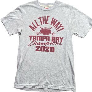 Tampa Bay Buccaneers Shirt Top Womens XS Grey 2020 Champs Homage Football NFL